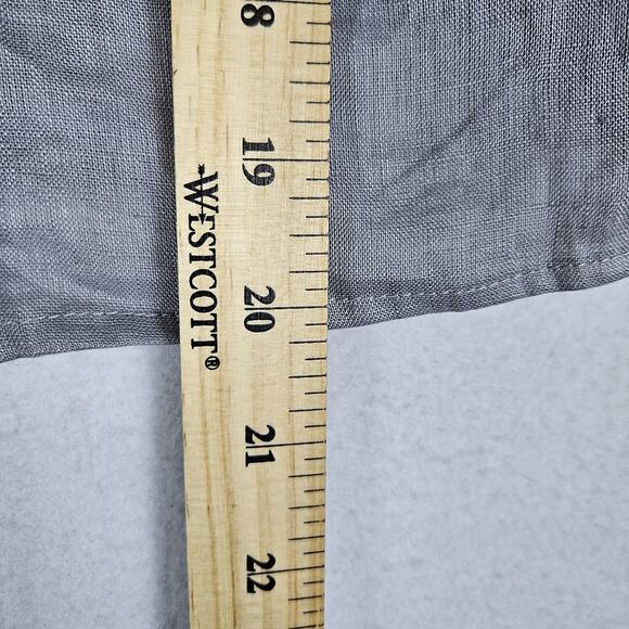 LJC Designs Linen Top Flutter Sleeve Crop Tank Cottage Boho Fairy Ruffle Small - Picture 11 of 12